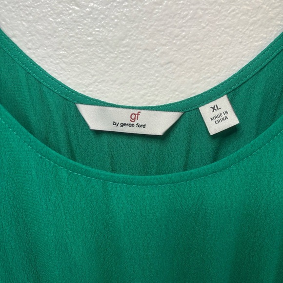 Green Tiered Maxi Dress Size XL, gf by Geren Ford - Picture 3 of 13